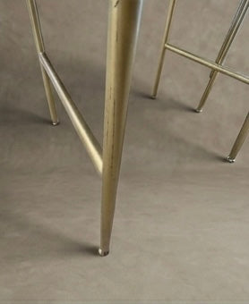 Rove Concepts Angelo Barstools – Set of 2 – Black Velvet & Brass