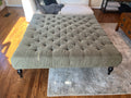 Restoration Hardware 60” Square Tufted Ottoman
