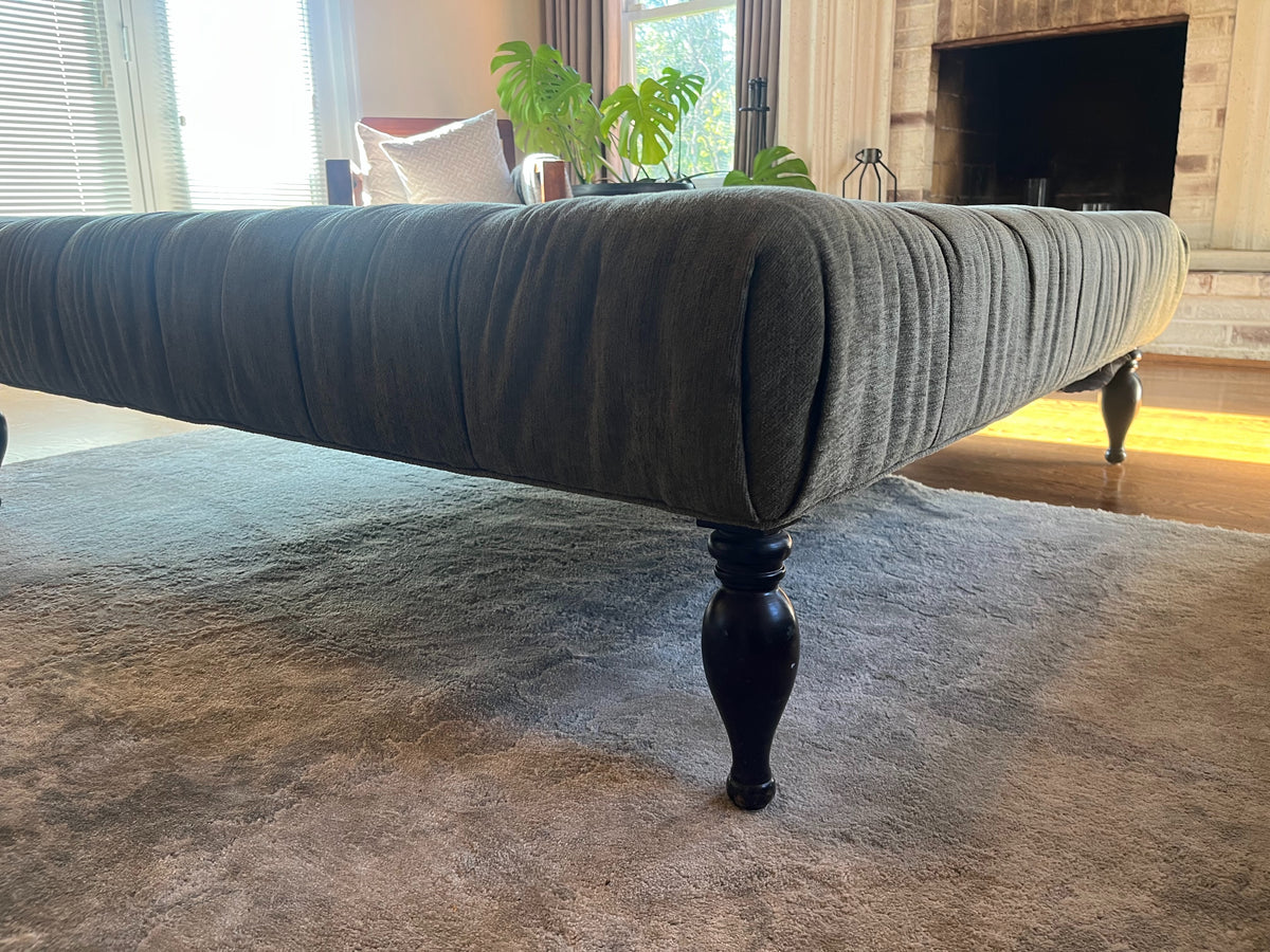 Restoration Hardware 60” Square Tufted Ottoman