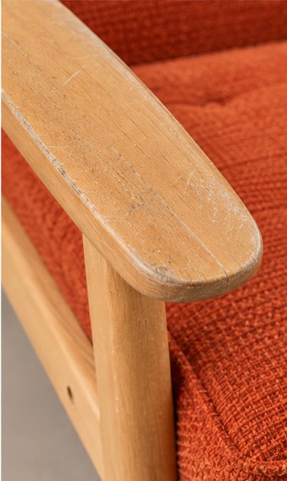 Dot & Bo Burnt Orange Midcentury Lounge Chair