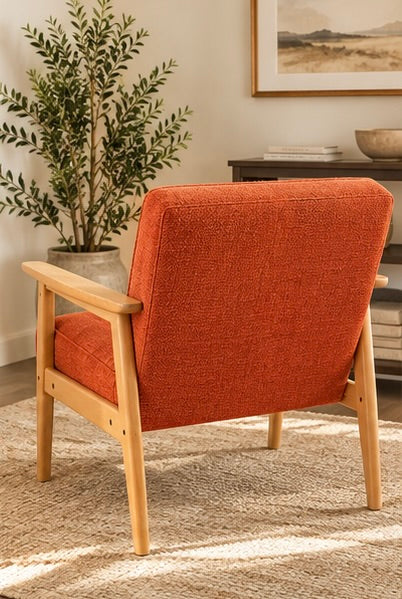 Dot & Bo Burnt Orange Midcentury Lounge Chair