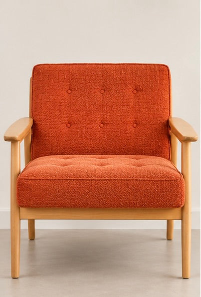 Dot & Bo Burnt Orange Midcentury Lounge Chair